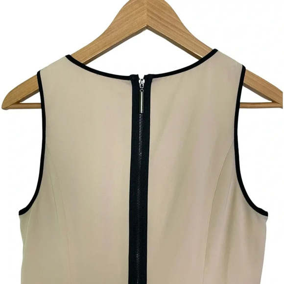 Kensie Cream and Black Pleated Mini Dress - Picture 8 of 9